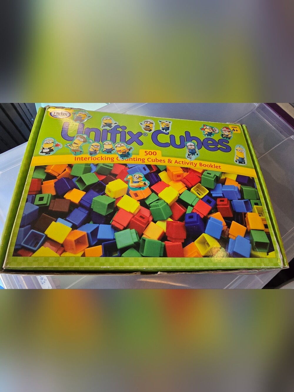Unifix Cubes 500-Piece Interlocking Counting Cubes - Multicolor